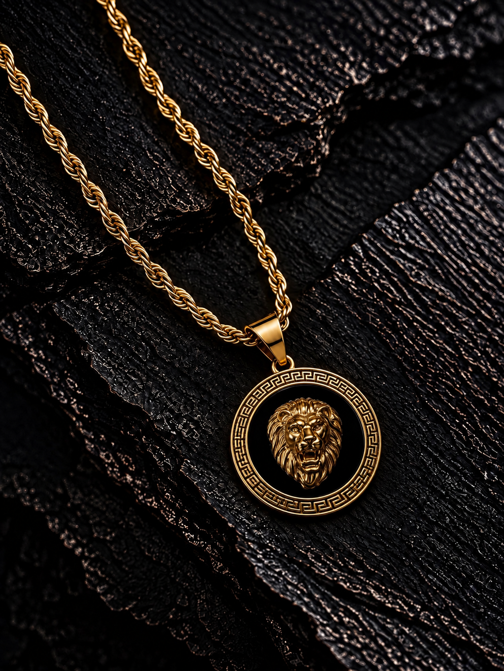 COLGANTE LION BLACK