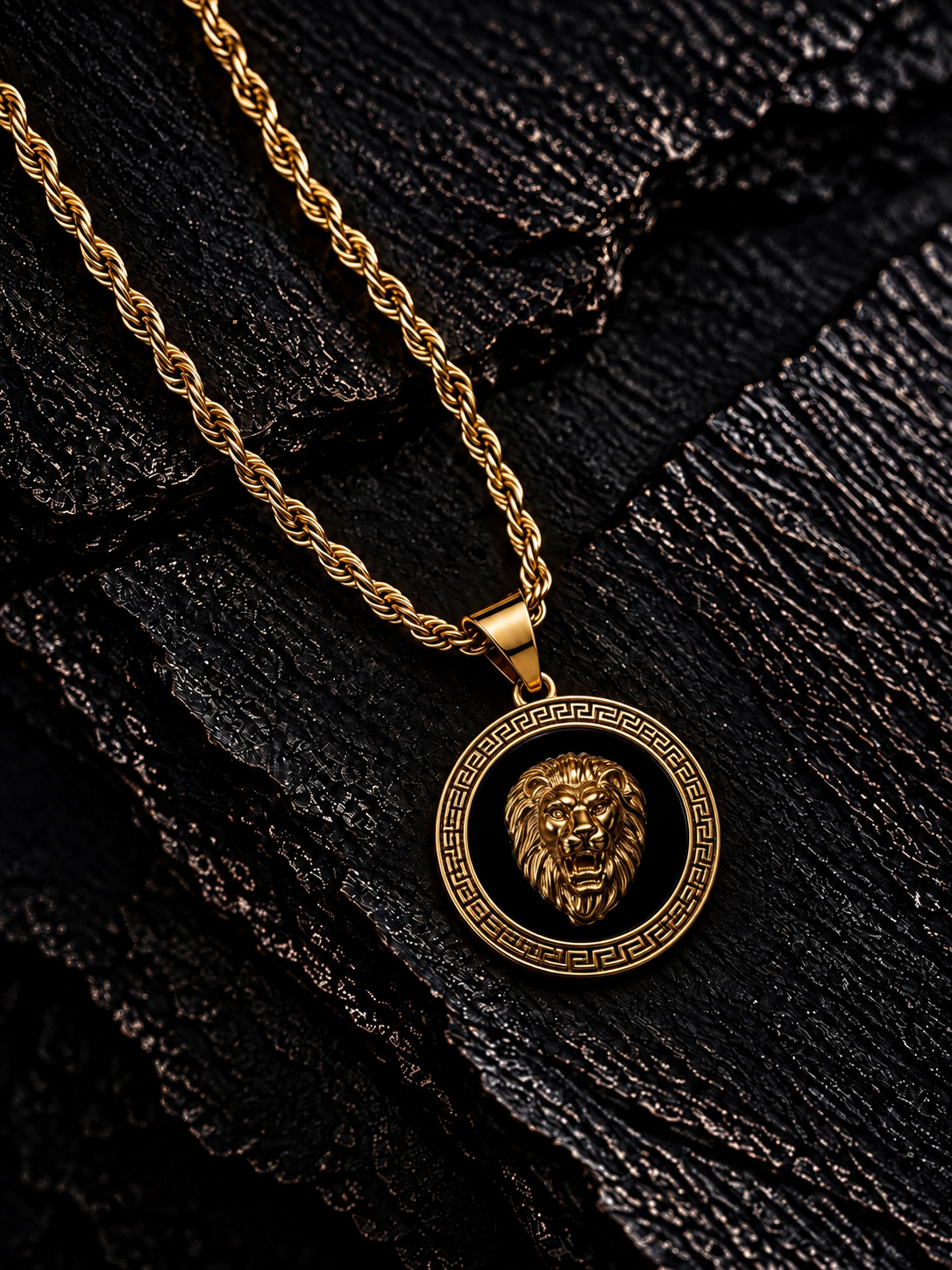 COLGANTE LION BLACK