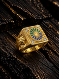 ANILLO ESMERALDA Y ZAFIRO