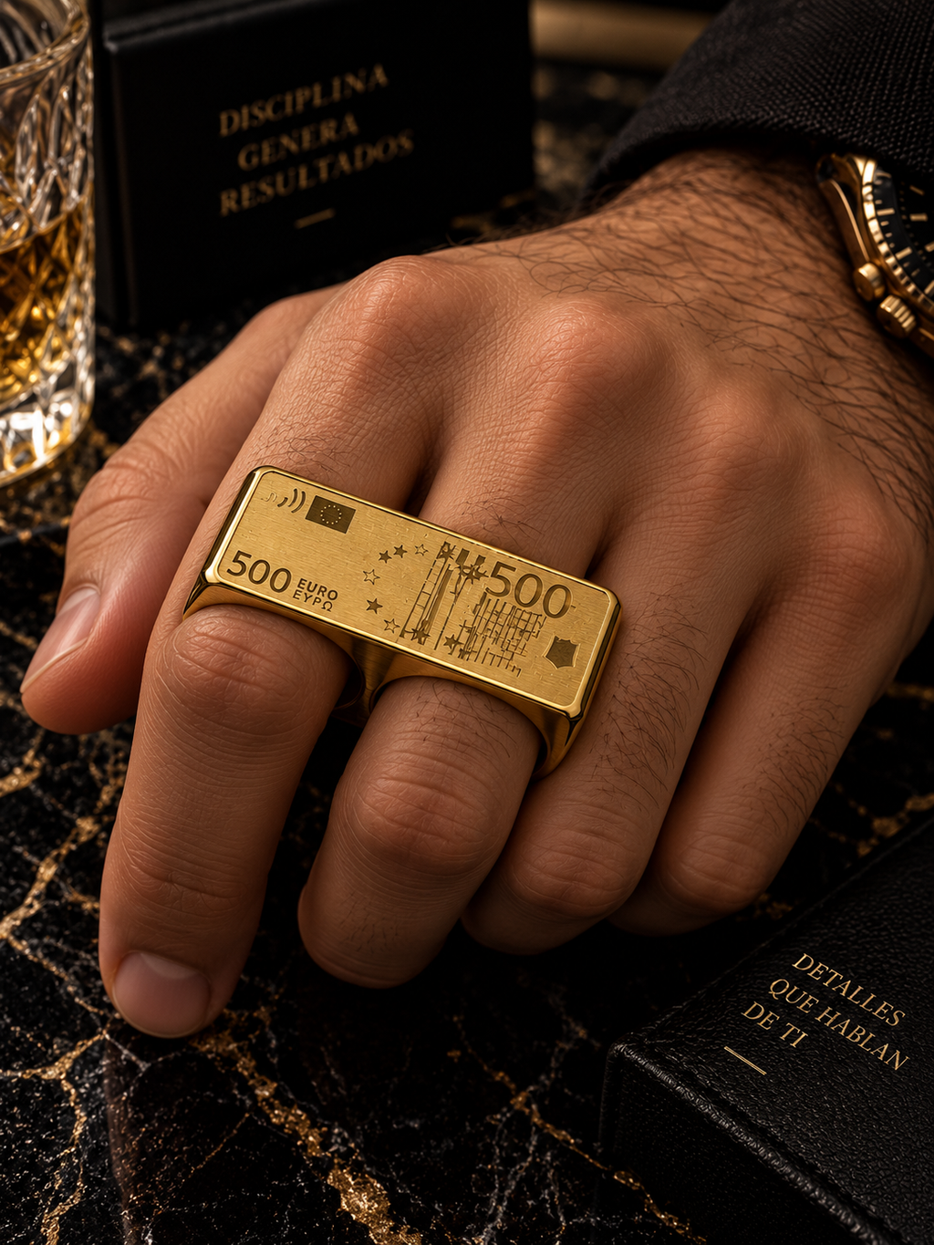 ANILLO 500 GOLD - DOS DEDOS