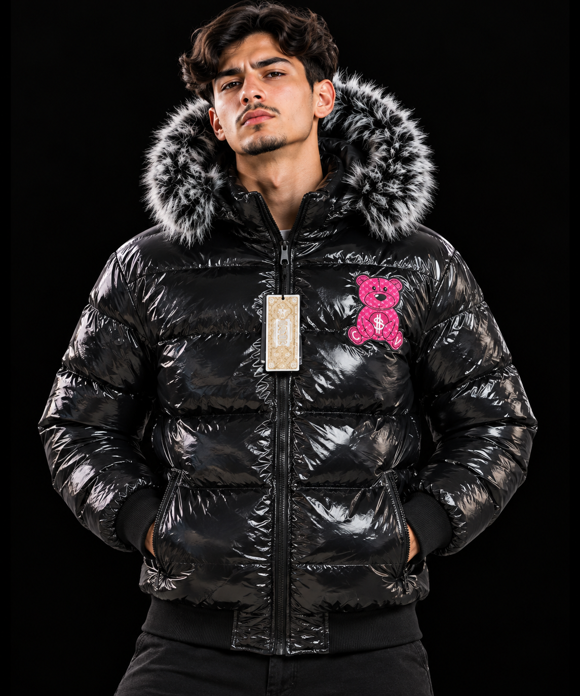 CHAQUETA OSITO ROSA