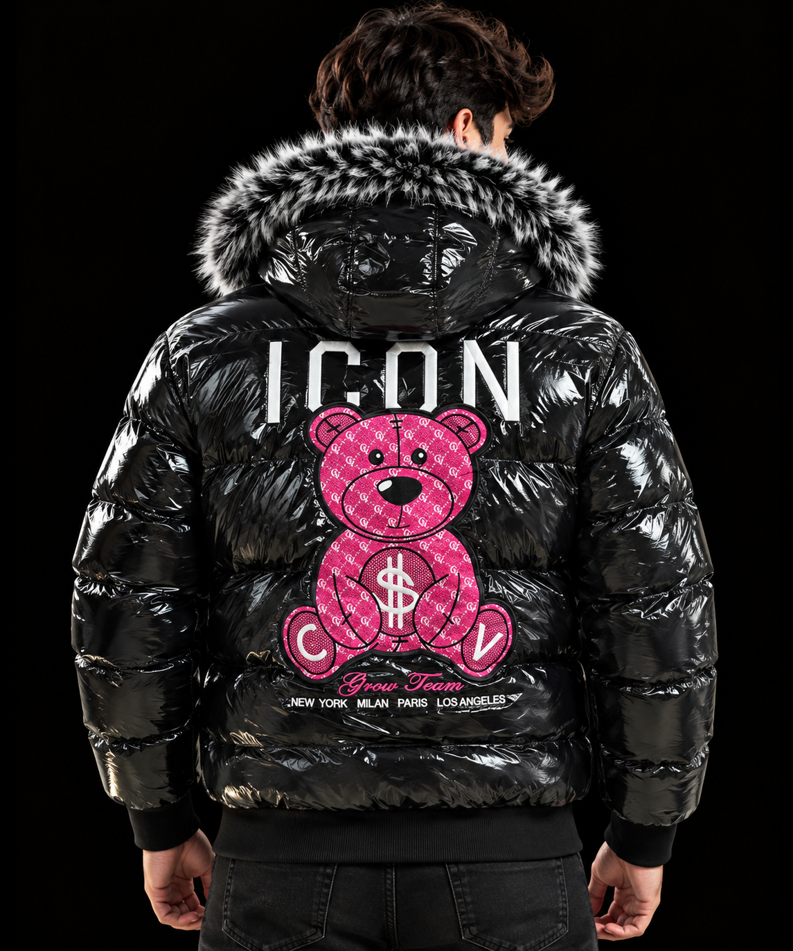 CHAQUETA OSITO ROSA
