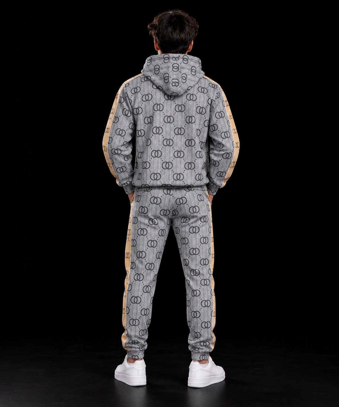 CONJUNTO MONOGRAM GRIS
