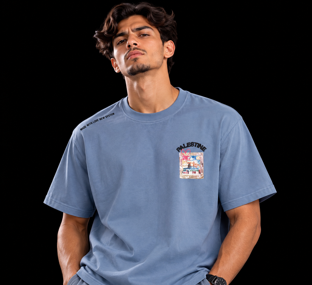 CAMISETA PALESTINA AZUL
