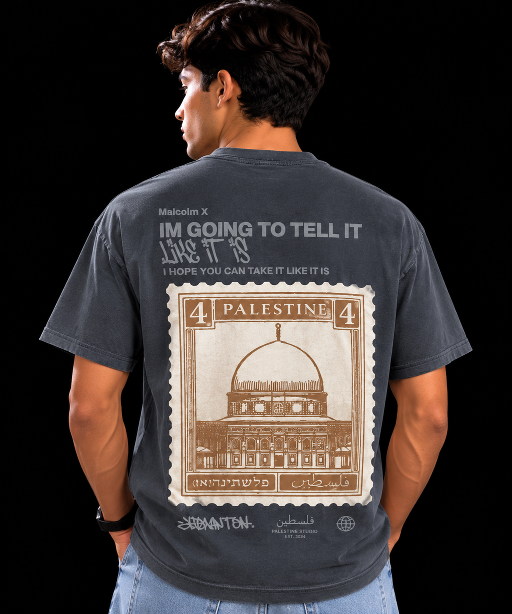 CAMISETA PALESTINA GRIS
