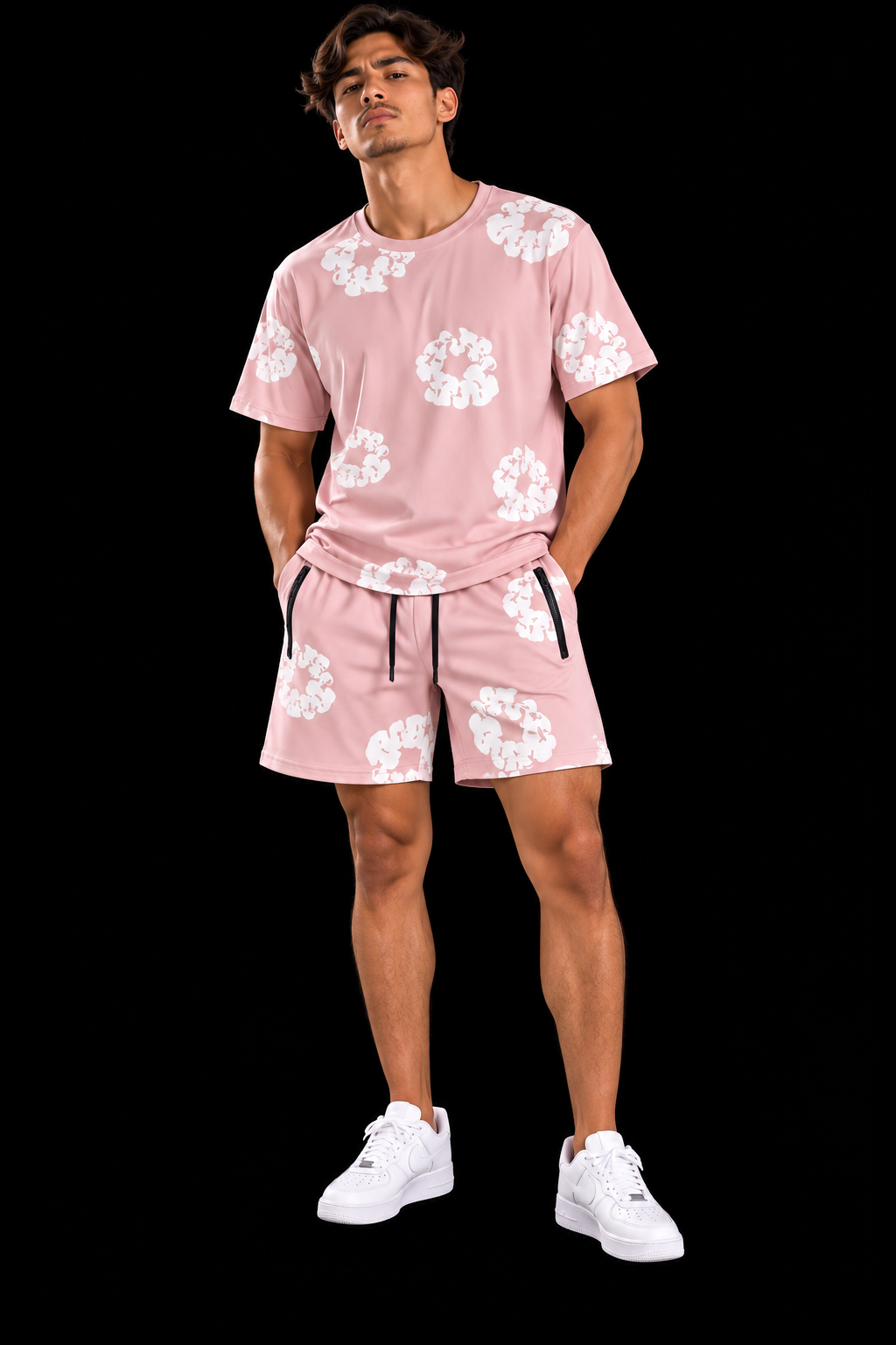 CONJUNTO FLORES ROSA