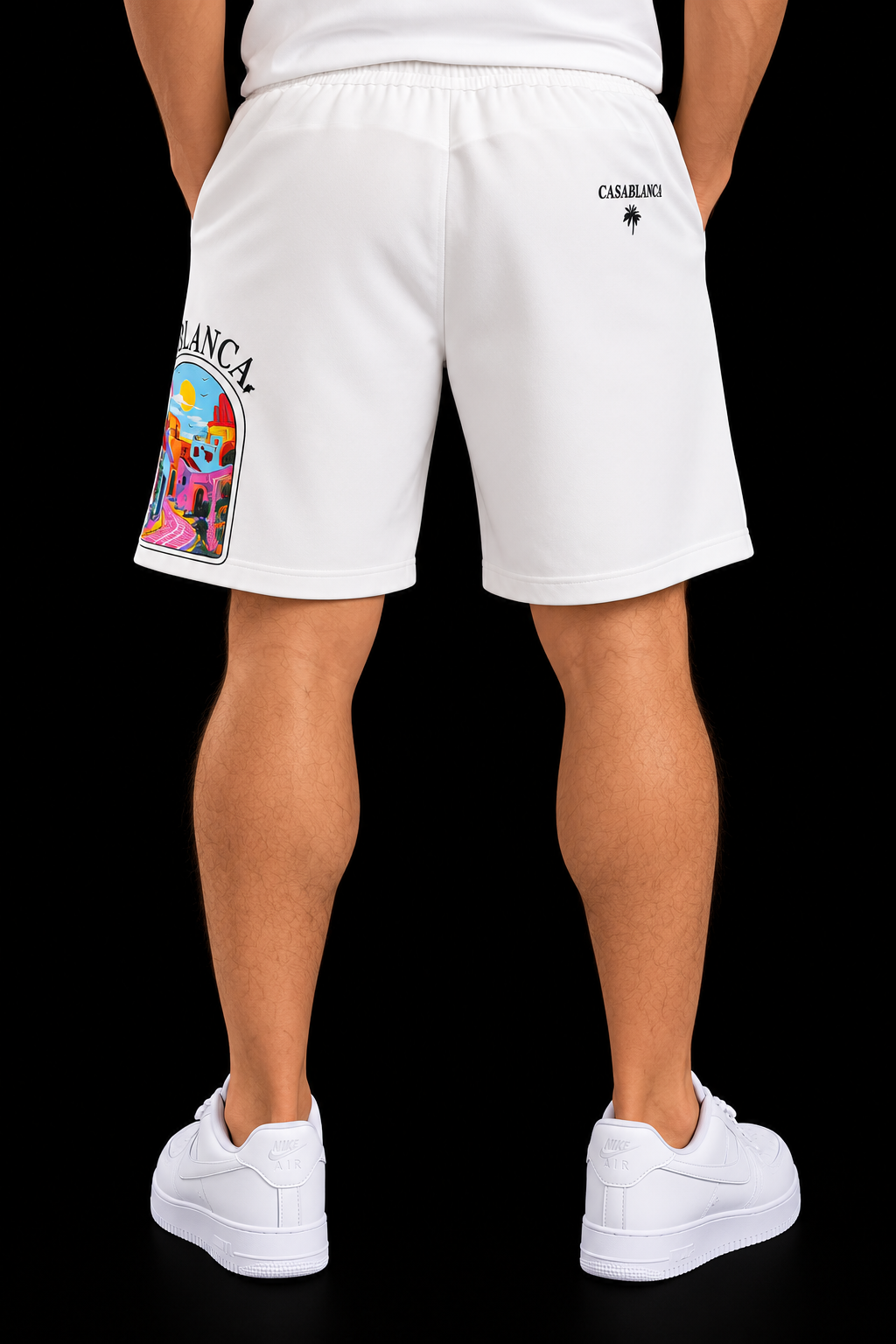 PANTALON CORTO BLANCO