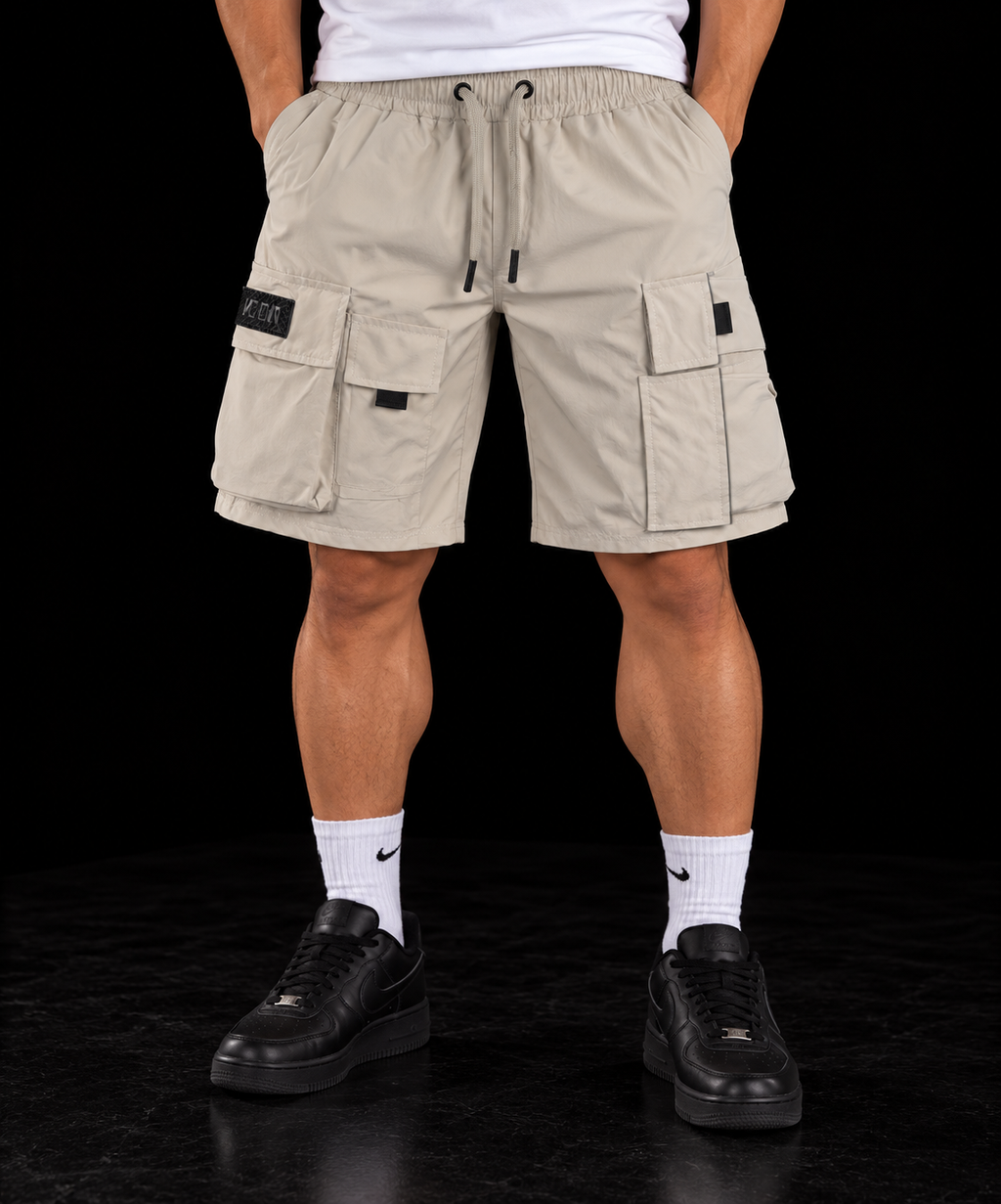 PANTALON CORTO ICON CARGO BEIG