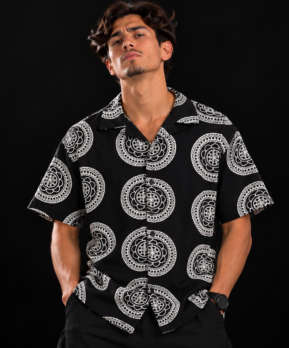 CAMISA OLD MONEY NEGRA