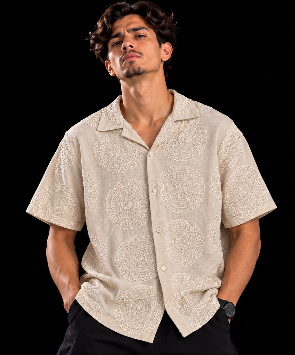 CAMISA OLD MONEY BEIG