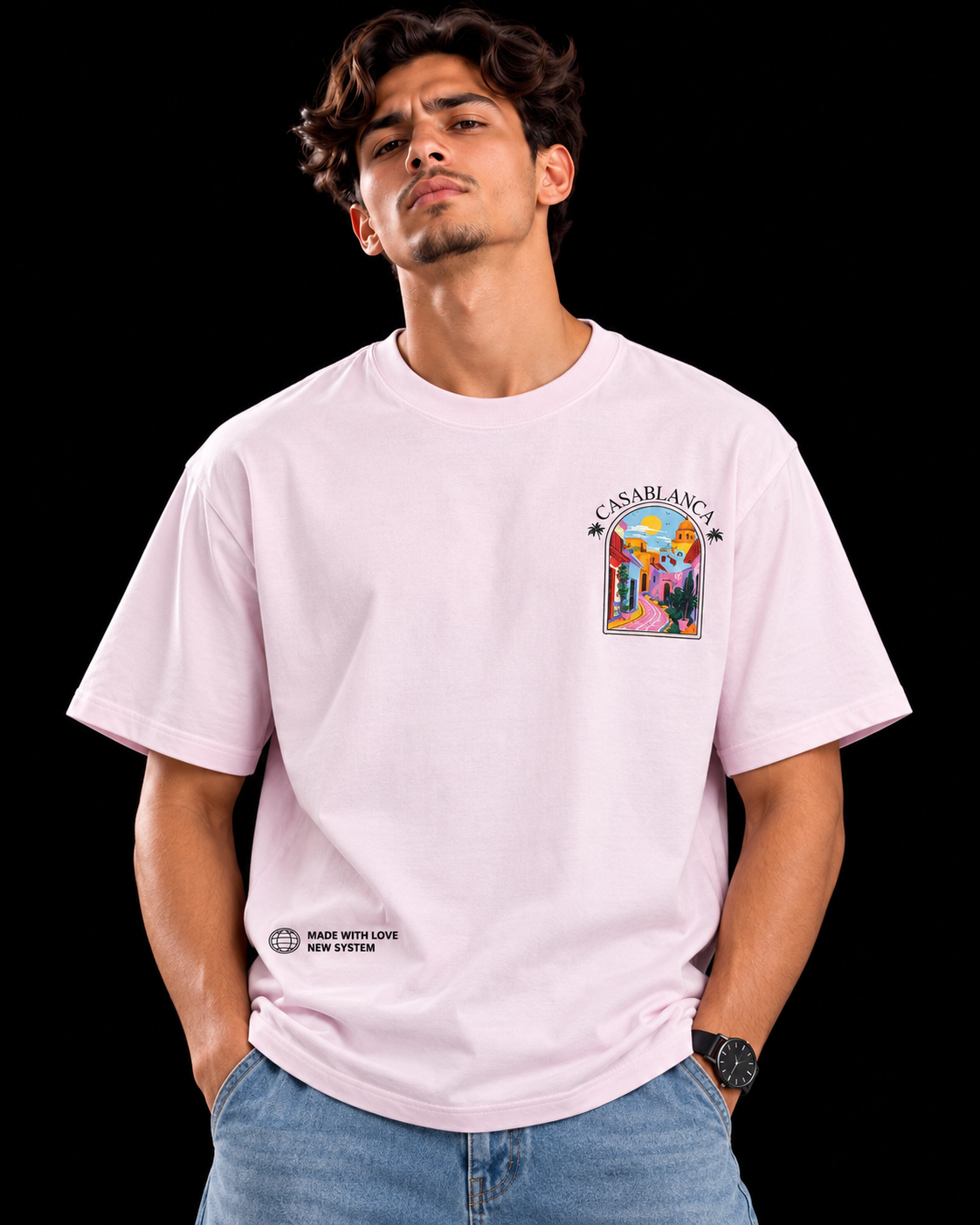 CAMISETA CASABLANCA ROSA