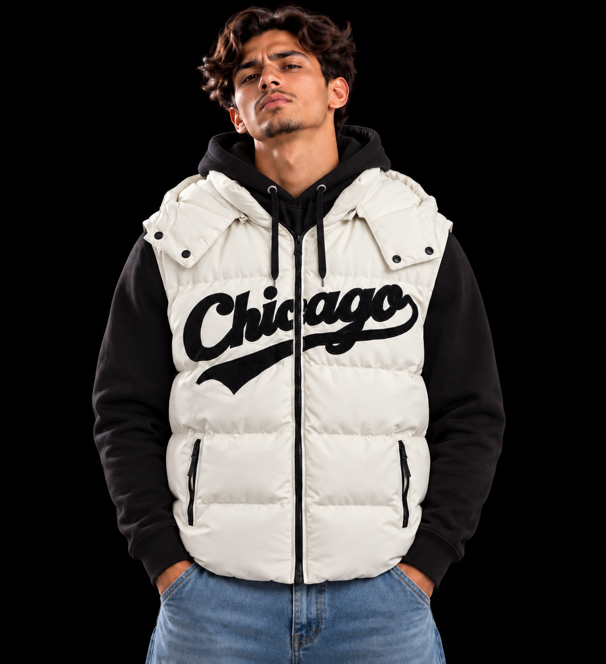 CHALECO CHICAGO BEIG